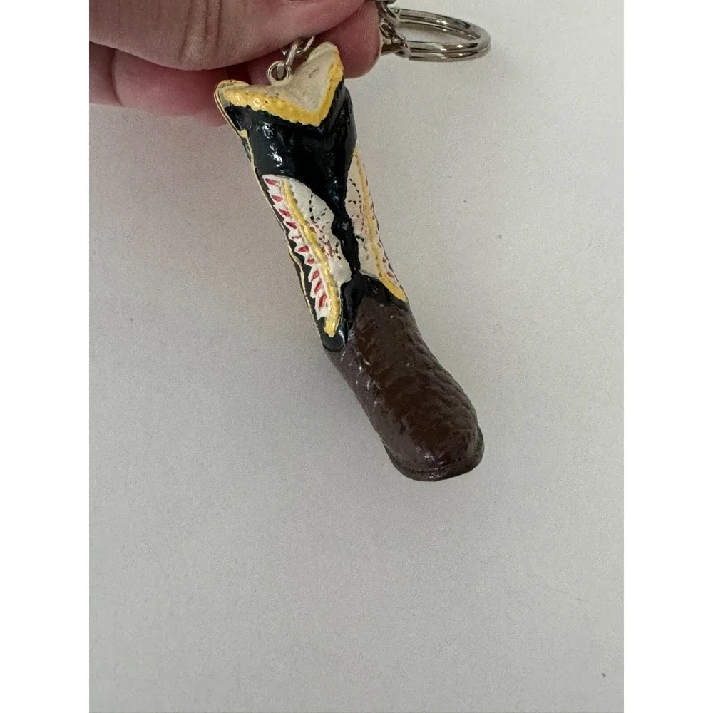 Boot Keychain Key‎ Ring Multi-Color Resin Like